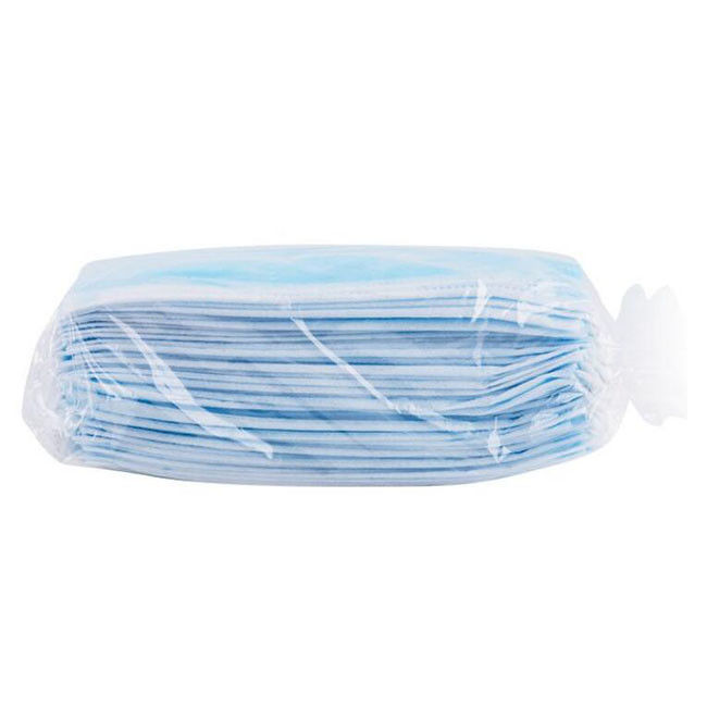 Health Care Face Medical Mask For Schools Blue Breathable Adult Size