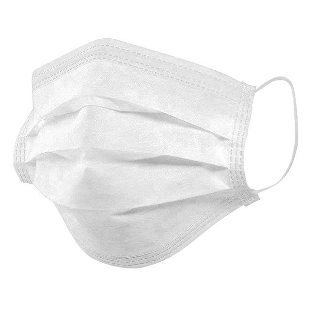 Breathable 3 Ply Surgical Mask / 3 Ply Non Woven Face Mask Dust Prevention