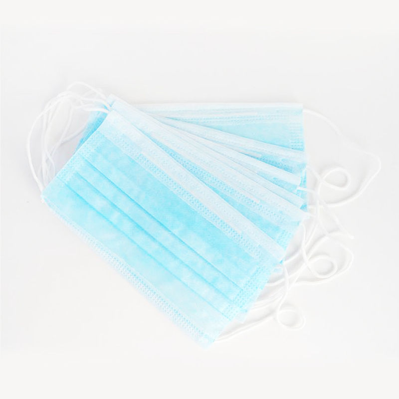 Eco Friendly Earloop Surgical Mask Convenient 17.5*9.5cm Adult Size Available