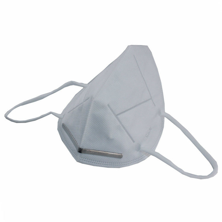 White Color N95 Particulate Respirator Mask Hypoallergenic Help Limit Germs Spread