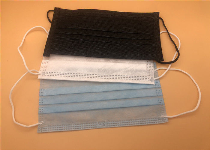 Anti Pollution Face Medical Mask / Respiration 3 Ply Earloop Surgery Face Mask