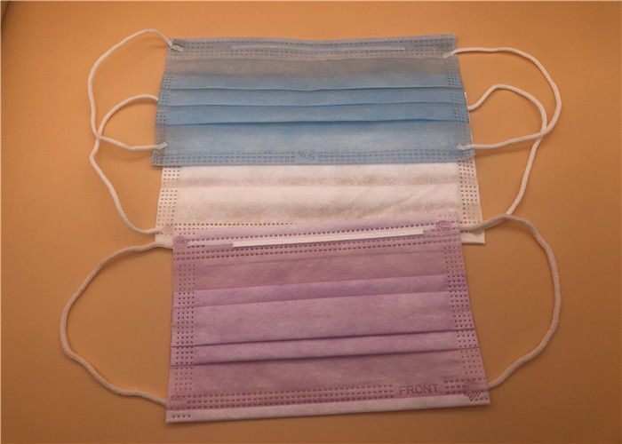 Protective High Filtration Surgical Mask 3 Ply Disposable For Personal Care