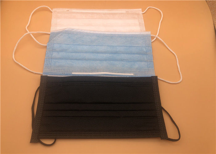 3 Ply Disposable Medical Mask Earloop Wearing Non Woven Fabric Skin Friendly
