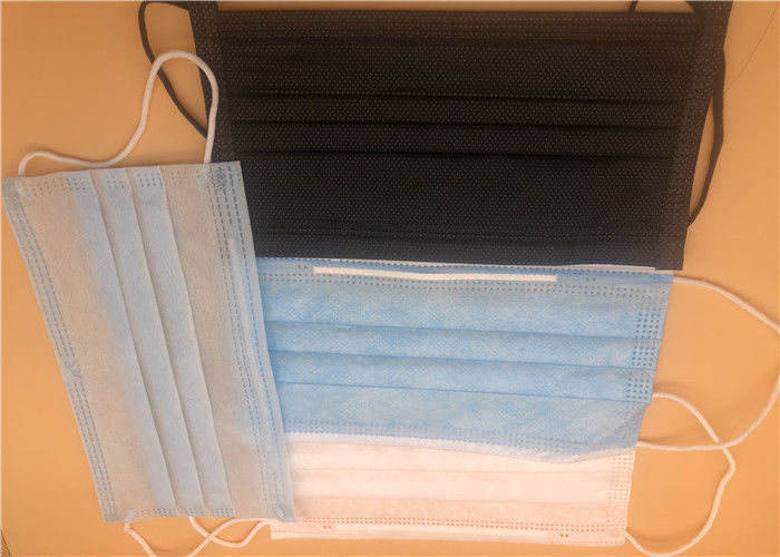 3 Ply Disposable Medical Mask Earloop Wearing Non Woven Fabric Skin Friendly