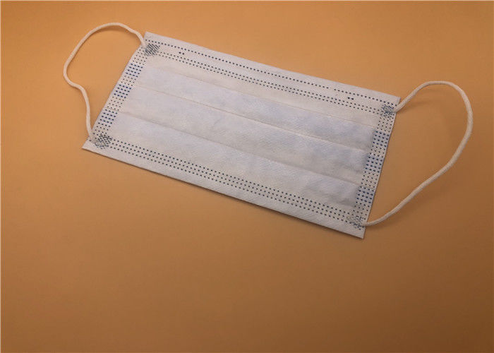 Anti Bacteria Non Woven Disposable Mask With Elastic Earloop Or Ties On