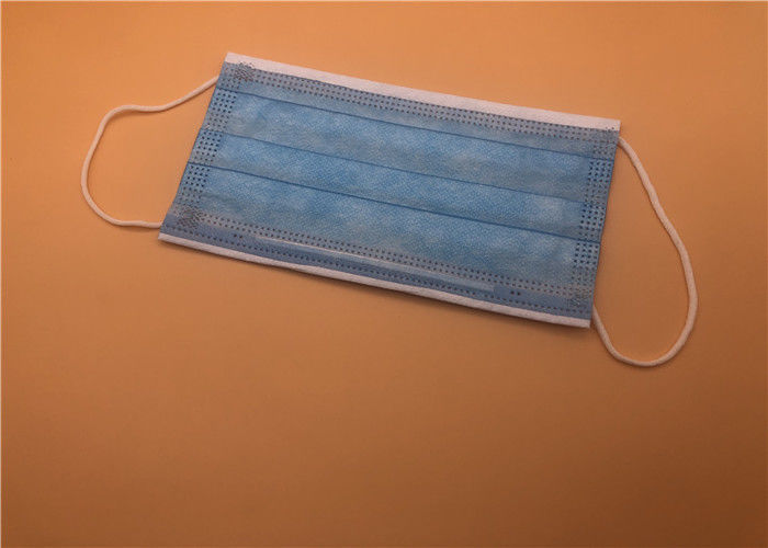 Anti Bacteria Non Woven Disposable Mask With Elastic Earloop Or Ties On