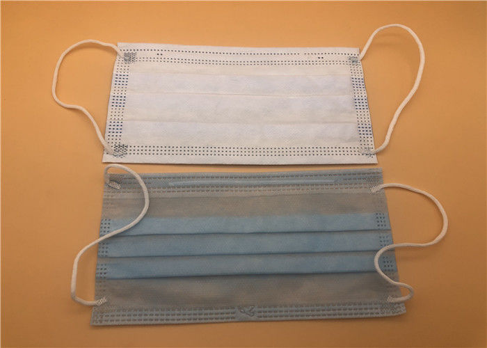 Blue Disposable 3 Ply Medical Disposable Mask Breathing For Personal Care