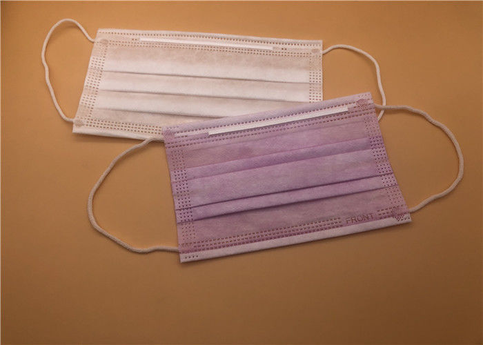 Nose Bar Disposable Face Mask For Germ Protection / Disposal Clinical Medical Mouth Mask