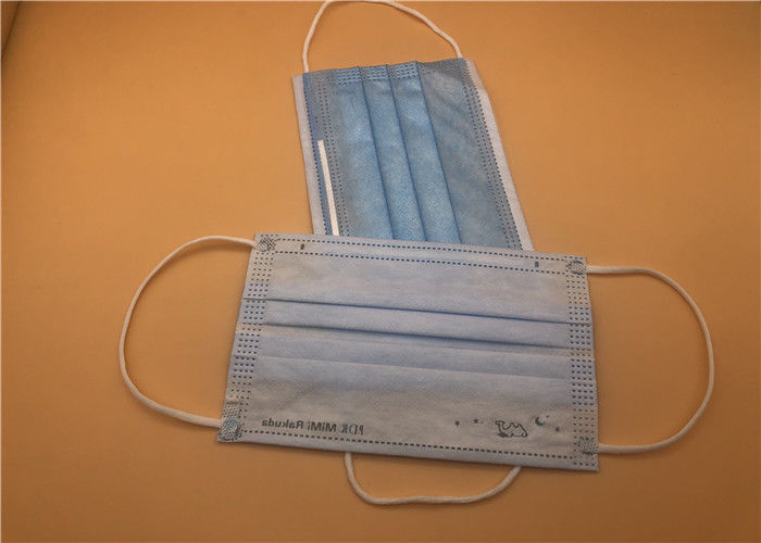 Light Weight Hospital Face Masks Smog Antiviral Protection Ear Loop Type