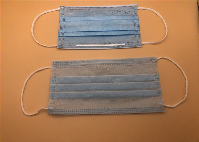 Multi Layer 3 Ply Blue Surgical Mask Non Stimulating Industrial Support