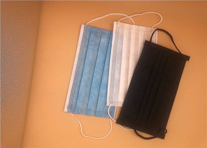Earloop Disposable Non Woven Face Mask / Disposable Medical Face Mask Lint Free