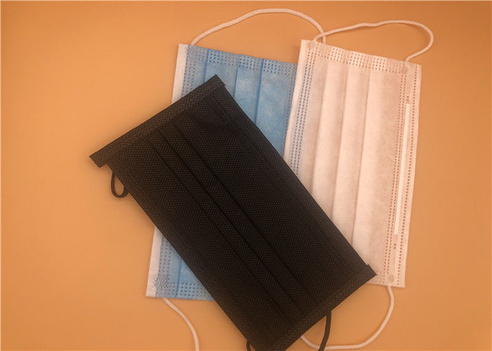 Earloop Disposable Non Woven Face Mask / Disposable Medical Face Mask Lint Free