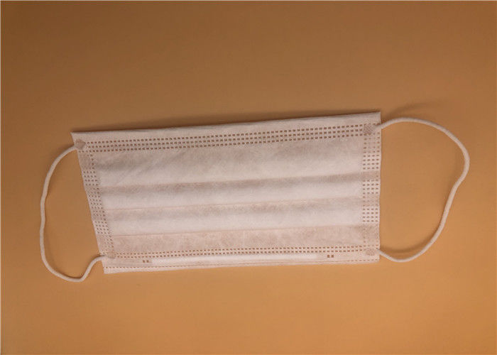 Blue 3 Ply Non Woven Face Mask Prevent Flu Water Resistance Lint Free