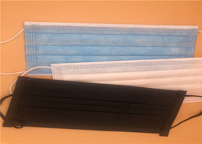 3 Ply Face Mask Surgical Disposable Non Woven Melt Blown Spunbond Lightweight