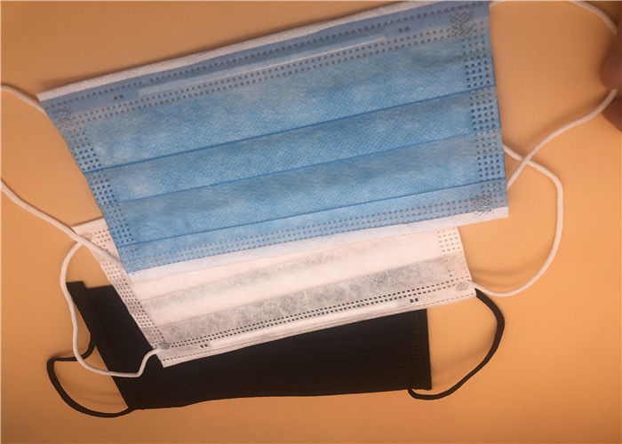 3 Ply Disposable Earloop Face Mask Non Woven / Disposable Medical Masks