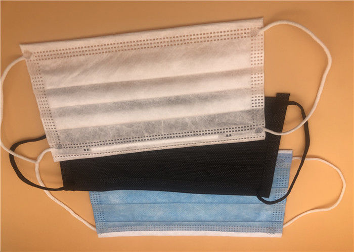 Protective Disposable Earloop Face Mask / 3 Ply Face Mask Against Bacteria