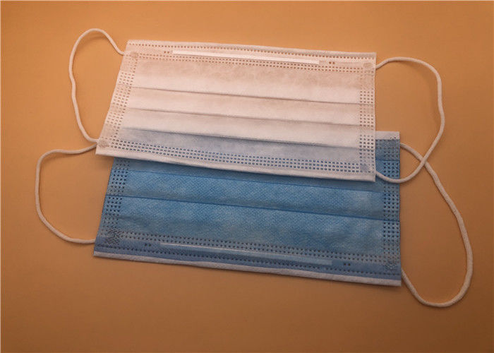 Breathable 3 Ply Surgical Mask / 3 Ply Non Woven Face Mask Dust Prevention