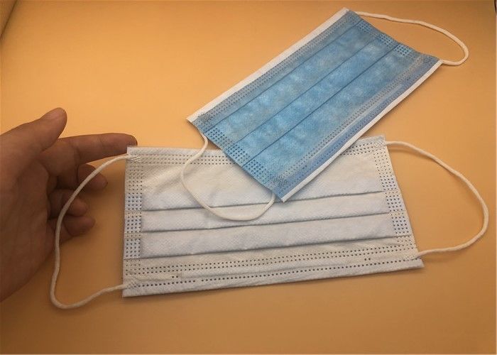 Breathable 3 Ply Surgical Mask / 3 Ply Non Woven Face Mask Dust Prevention