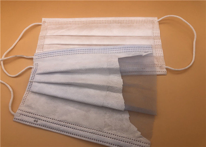 Latex Free Isolation Face Masks / Antiviral Hypoallergenic Dental Masks