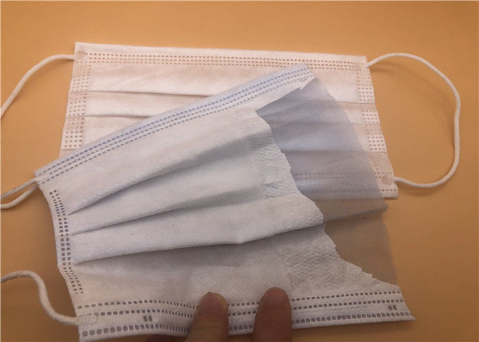 Hospital Disposable Medical Mask / Hypoallergenic Surgeon Face Mask CE FDA