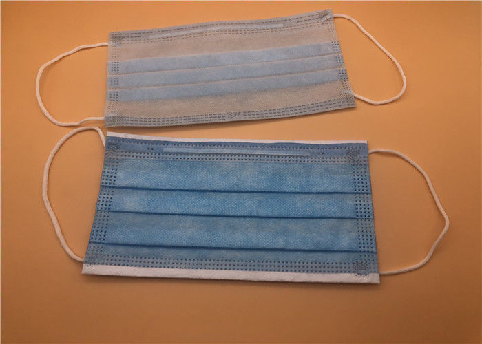 Medical Grade Disposable Earloop Face Mask Soft 3 Layer For Adult Protective