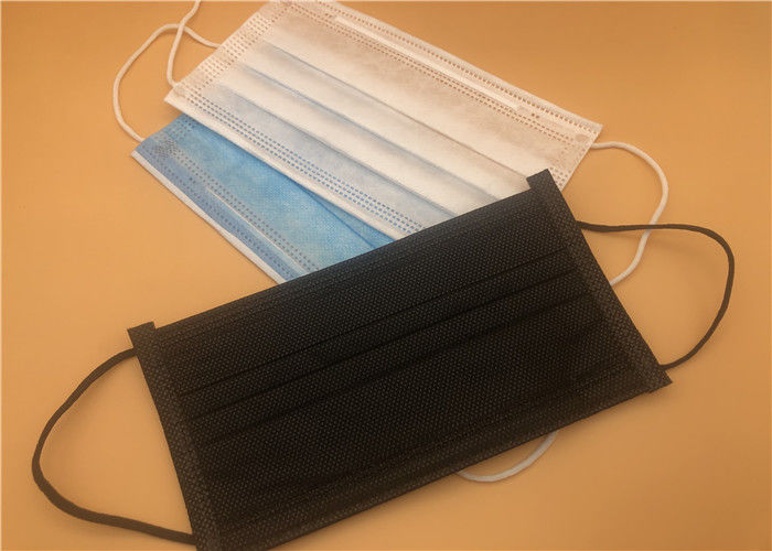 Breathable 3 Ply Disposable Medical Mask With Tie On Spun Lace Spun Bond