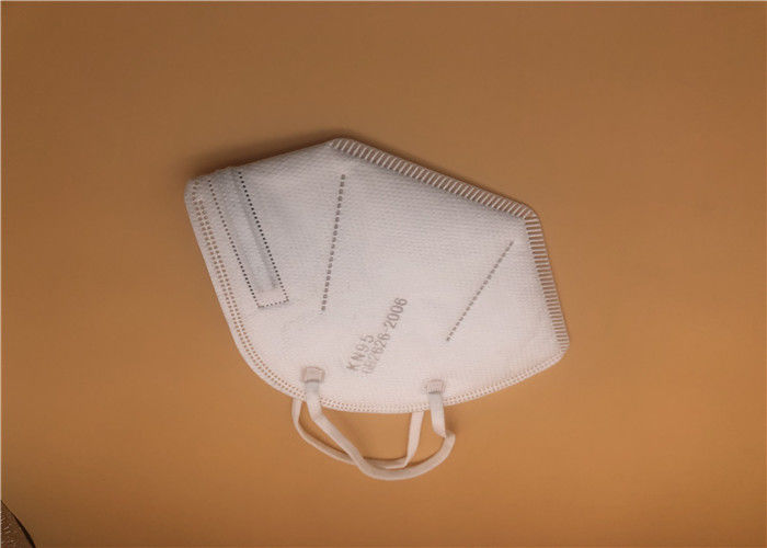 Isolation White KN95 Dust Mask / Kn95 Civil Mask Low Breath Resistance