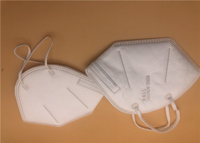 Non Sterile FFP2 Dust Mask / N95 Face Mask Easy Carrying With Double Meltblown Filter