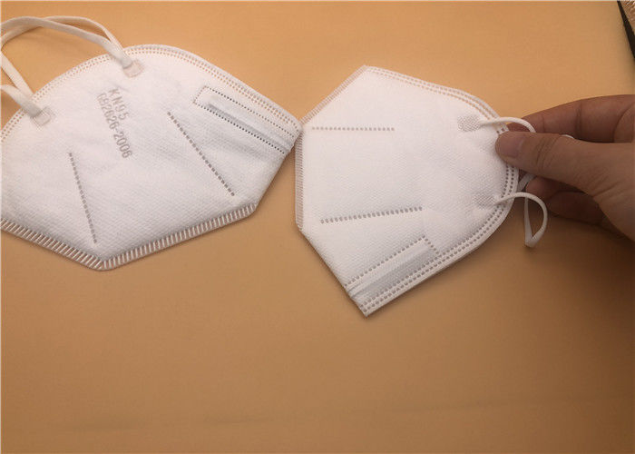 Non Sterile FFP2 Dust Mask / N95 Face Mask Easy Carrying With Double Meltblown Filter
