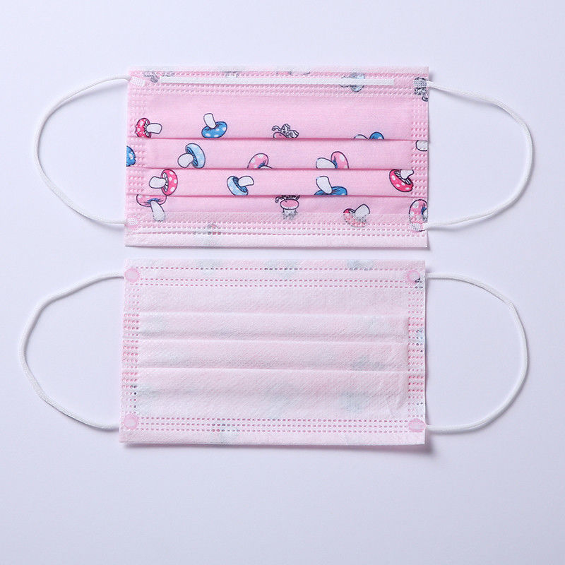 Small Size Kids Disposable Mask Anti Dust Blue Ponk White Color Optional